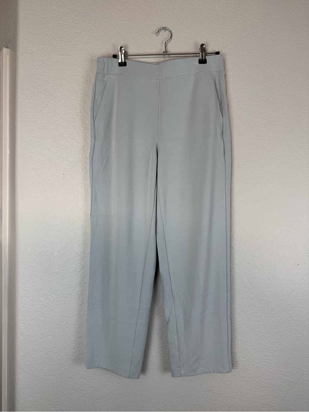 OGL Sandwashed Smoke Blue Mid Rise Tapered Pants with Pockets - Picture 4 of 13